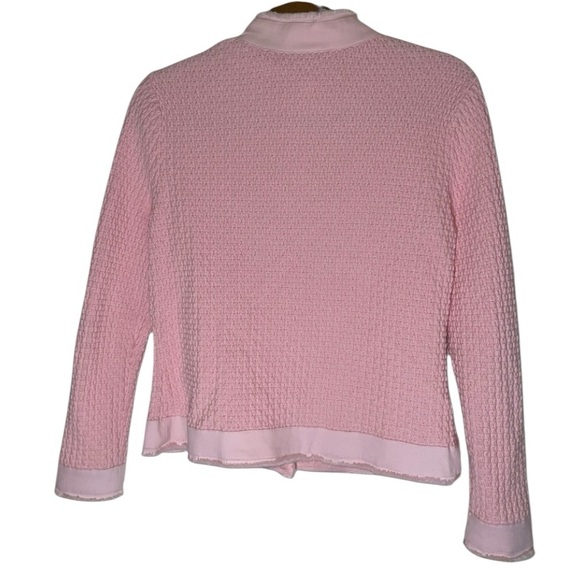 Talbots Textured Cotton Cardigan Size Small. GUC magnetic button front. - Picture 4 of 13